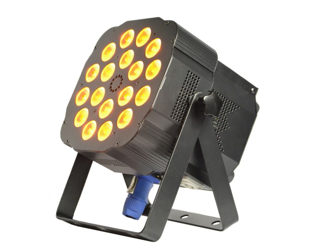 LED Flat Par Light, 18PCS 4in1 RGBW, LED Stage Light, LED Wash