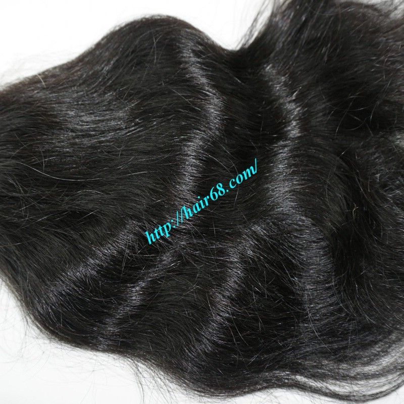 100% Virgin Hair Weft Wavy Human Hair Extensions