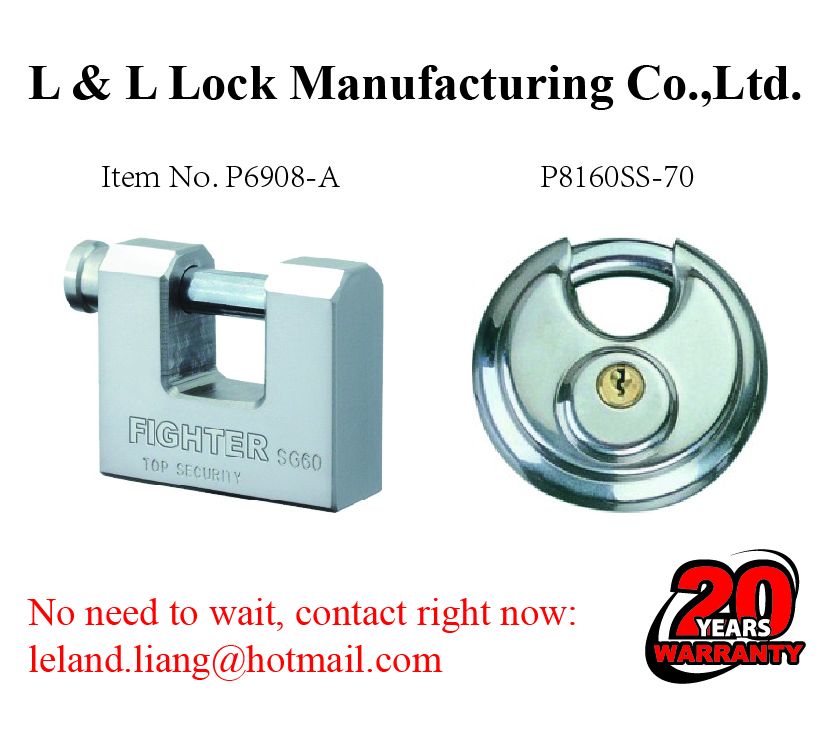 Brass padlock combination padlock with Fuloy key