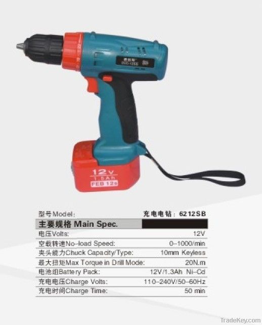 Ni-Cd battery cordless drill