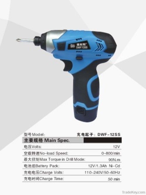 12V Li-ion battery impact screwdriver