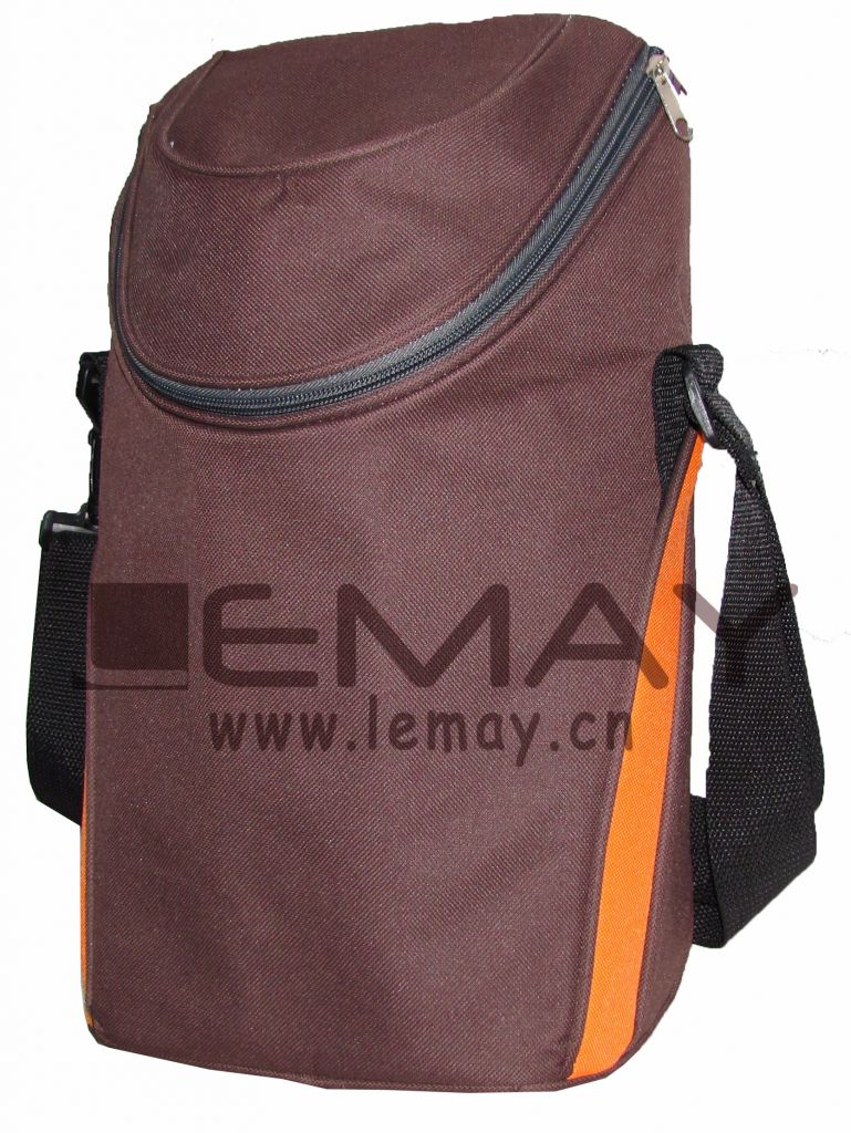 Polyester 600D red cooler bag