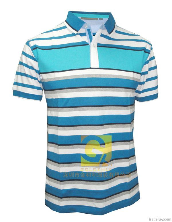 stripe polo tshirt