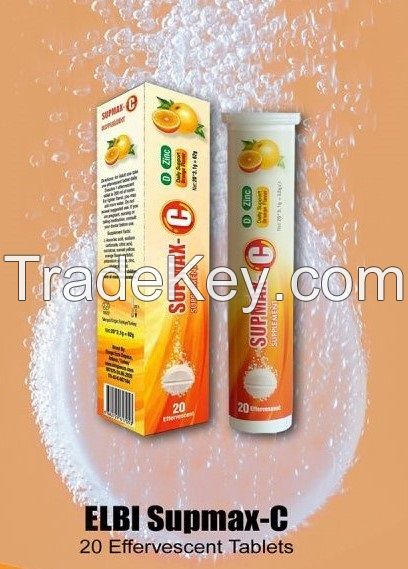 Vitamin C + D + Zinc Effervescent Tablets