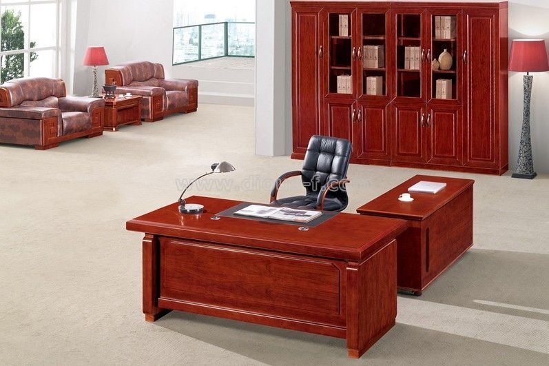 Traditional rose MDF Veneer executive desk boss desk