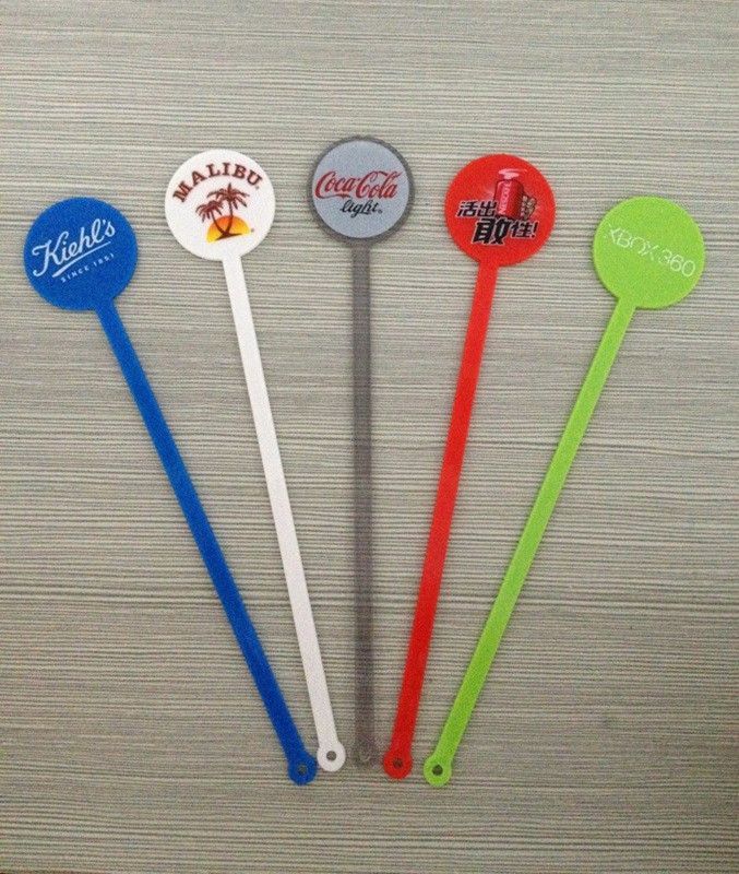 18cm length disc plastic stirrer