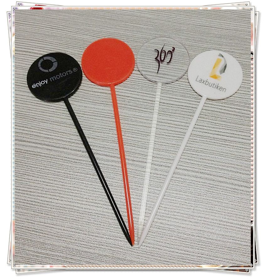 18cm length disc plastic stirrer