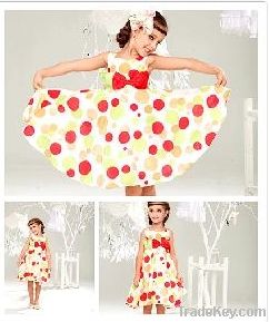 Girl Big Open Dress (6298#)