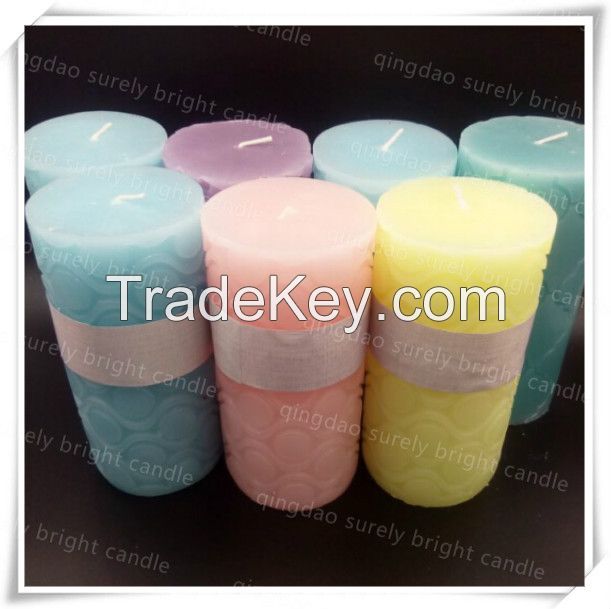 top sale high quality pillar candles scented candle