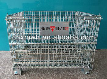 Galvanized heavy duty basket for warehouse