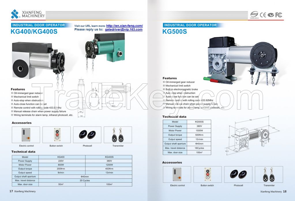 Automatic Industry Door Operator