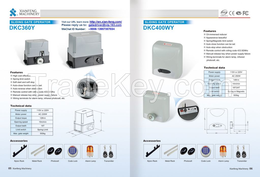 DC Sliding Gate Operator