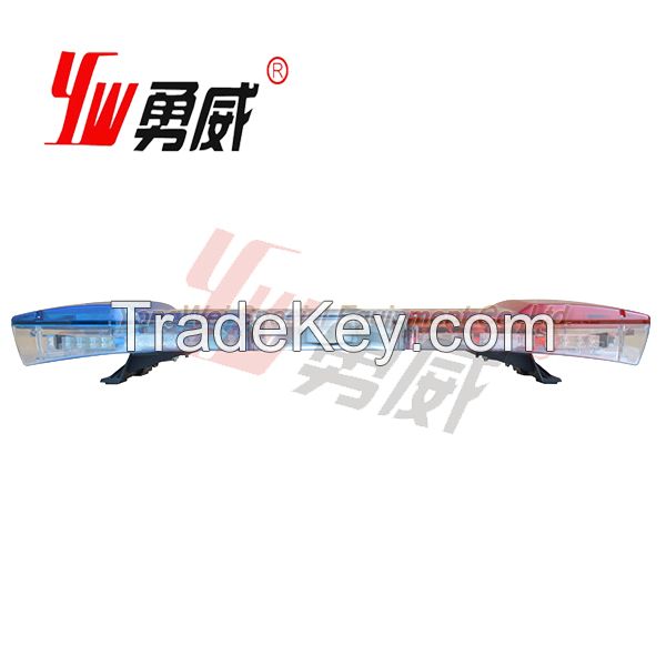 red+amber+blue colors police led strobe lightbar