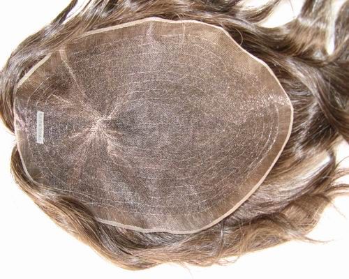 Toupee  non-surgical hair replacement men's patch   made of lace/ Mono/pu  accept stock and custom order 