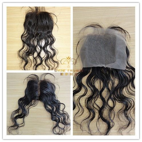 human hair top closure   lace closure and silk base closure  