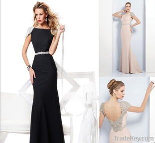 Europe 2013 new word shoulder long dress halter prom dress heavy hand