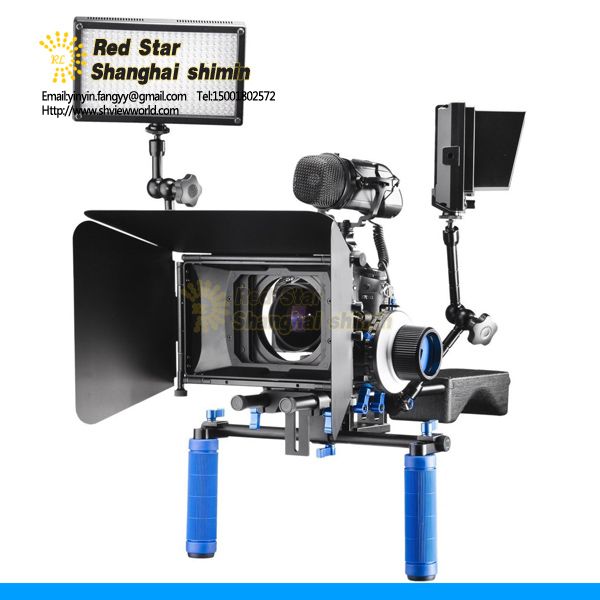 Matte box for 15MM rail rod support follow focus 550D 60D 600D 5D2 dslr camera