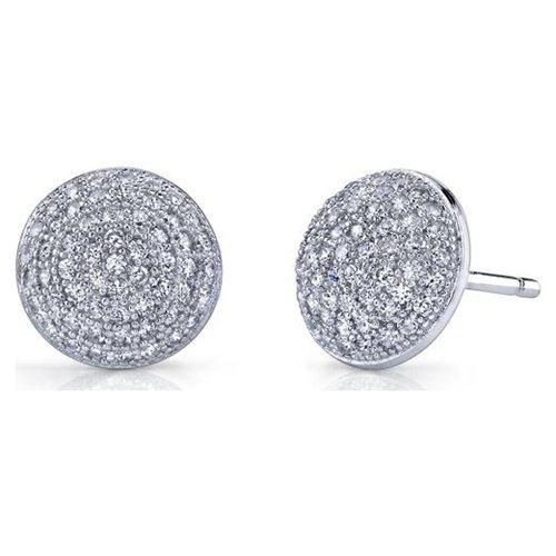 micro pavc silver earring