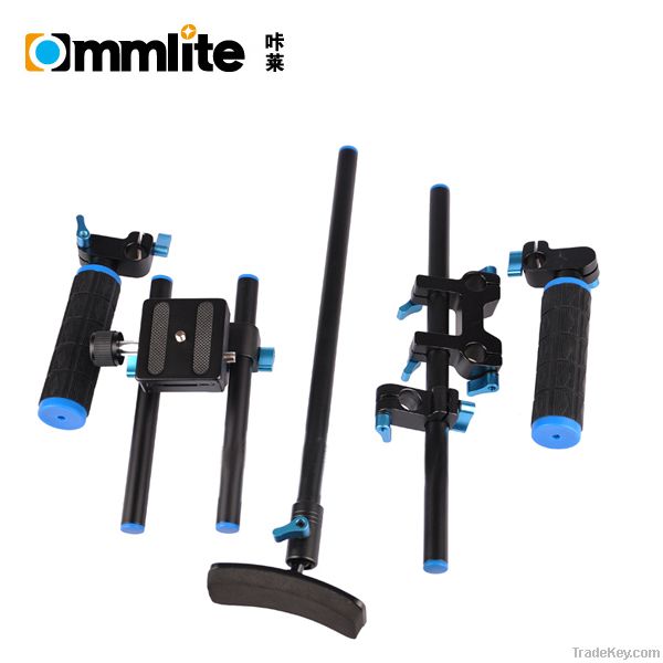 Commlite Double-hand video Rig and support with shoulder pad