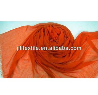 100% polyester Spun voile fabric for scarf/shawls/pareo/dress