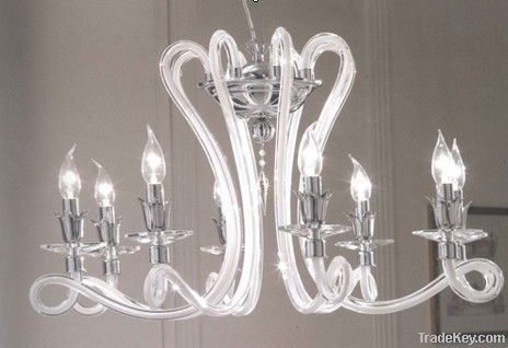 Glass Elbow Chandelier