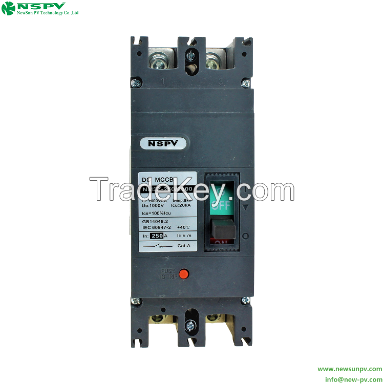 High Quality Moulded Case Circuit Breaker 2P MCCB IEC 60947-2 Molded Case Circuit Breaker