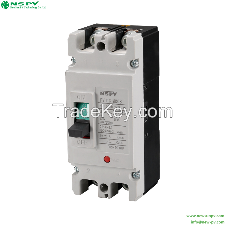 High Quality Moulded Case Circuit Breaker 2P MCCB IEC 60947-2 Molded Case Circuit Breaker