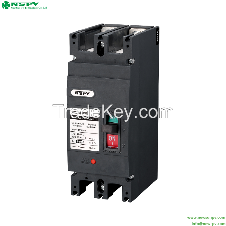 High Quality Moulded Case Circuit Breaker 2P MCCB IEC 60947-2 Molded Case Circuit Breaker