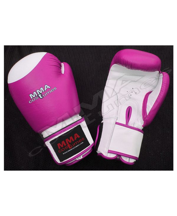 Premium Leather Competition Sparring Boxing Gloves with White Target