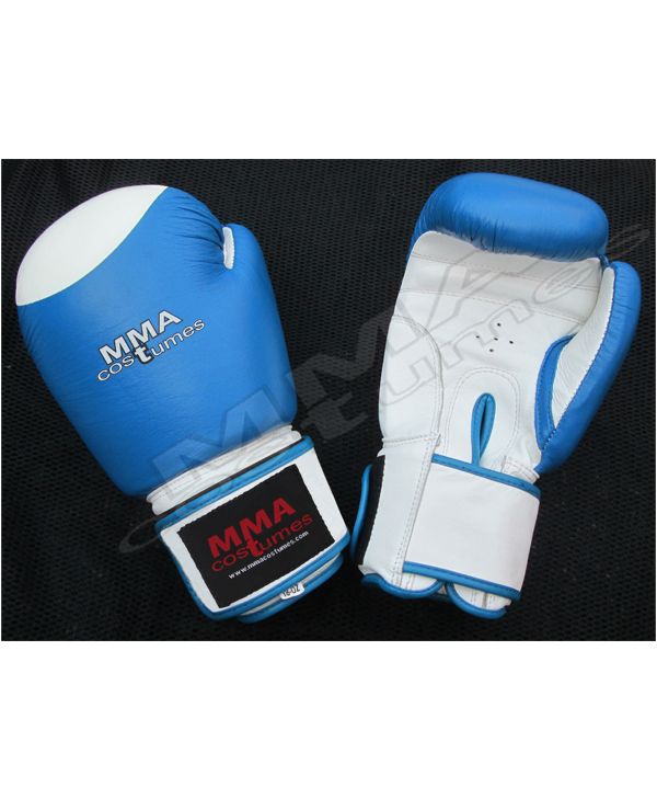 Premium Leather Competition Sparring Boxing Gloves with White Target