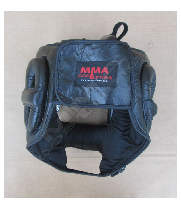 Premium Leather Full Face Nose Bar Head Guard Ã¢ï¿½ï¿½ Black Color | Wholesale Price