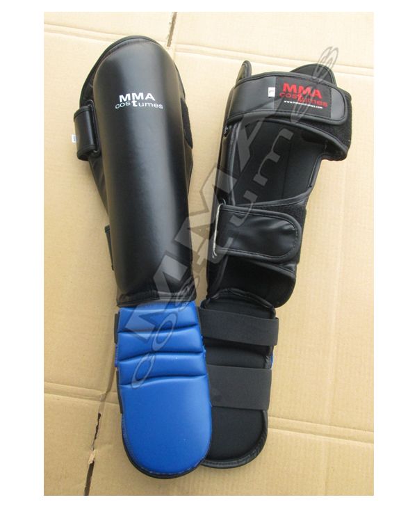 Wholesale Artificial Leather IMF-Padded Hybrid Shin Instep Guards for Boxing, MMA, Muay Thai & Kickboxing