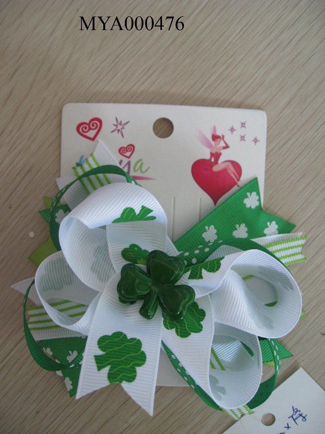 st. patrick  hair bow