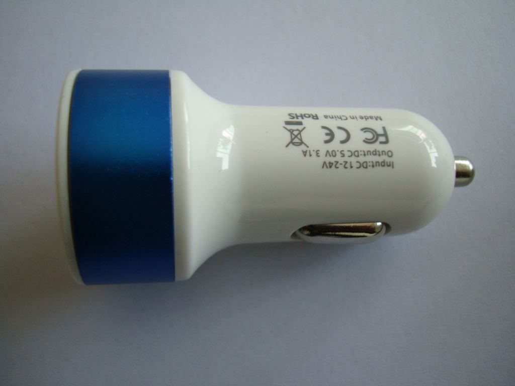 3.1A double USB car charger newest style