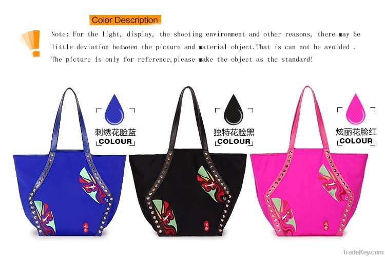 (Free shipping)Chinese Peking Opera Face Ladies Bags