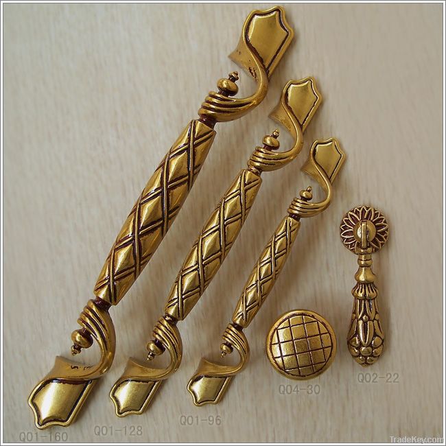 Golden luxury European style door handle