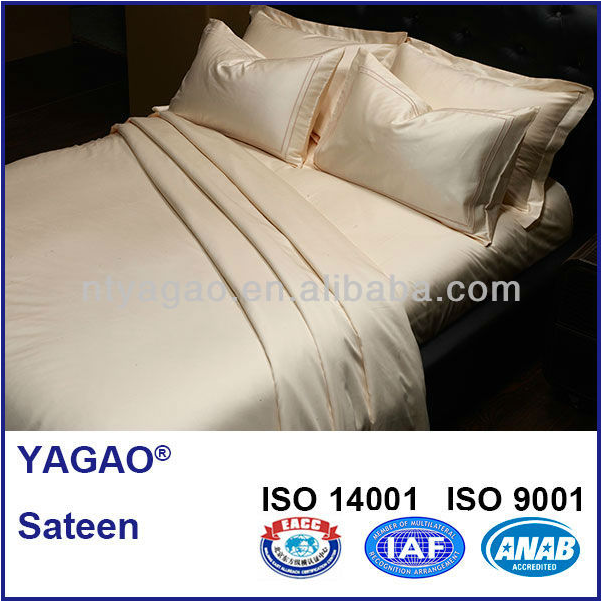 300TC 100%cotton bedding set for hotel linen