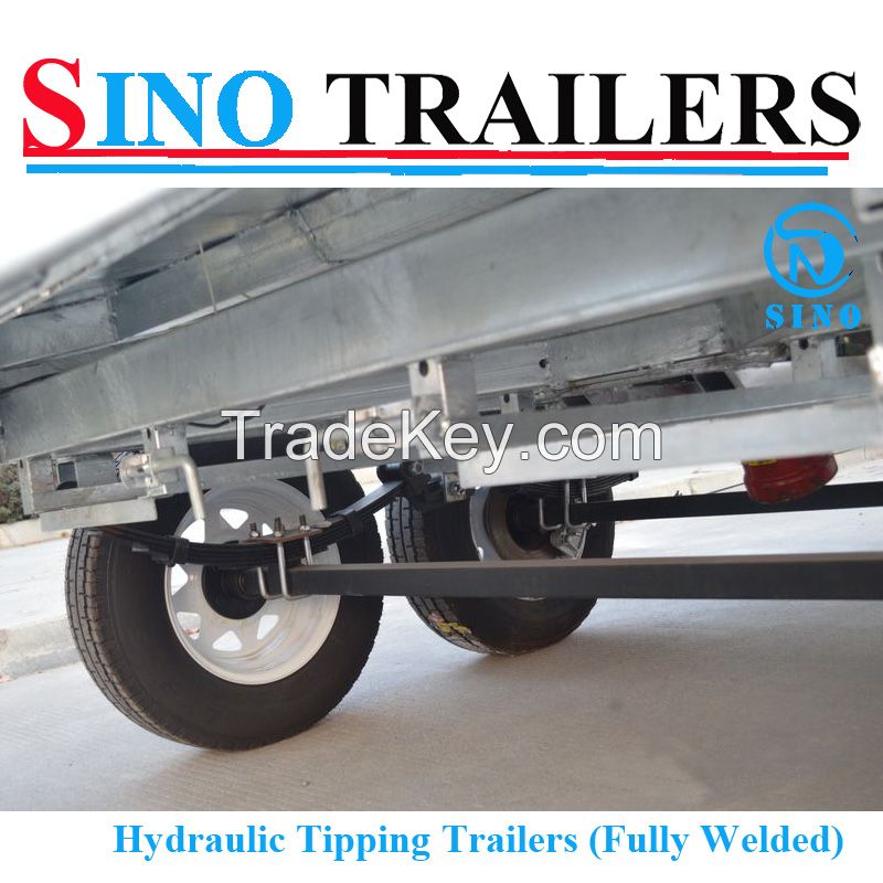 3t Hydraulic Tipping Tandem Box Trailer