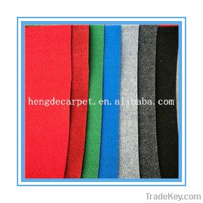 100% Polyester nonwoven roll carpet /Stripe carpet