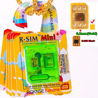 R-SIM mini iPhone 5,5C,5S,4S UPGRADEABLE Unlock SIM Plug & Play