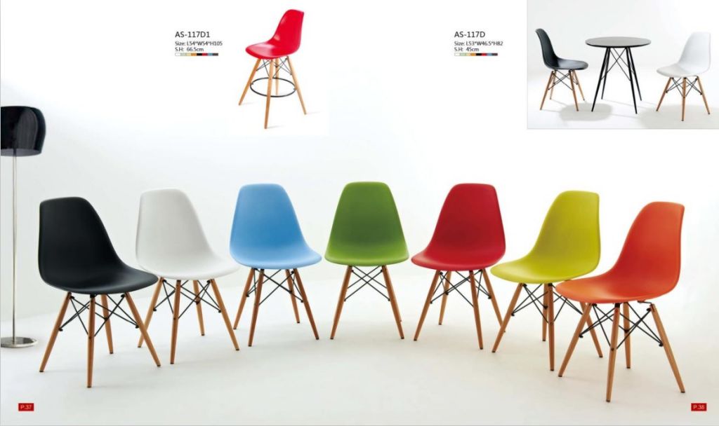 plastic chair/Eames Chair/DSW "AS-117D"  