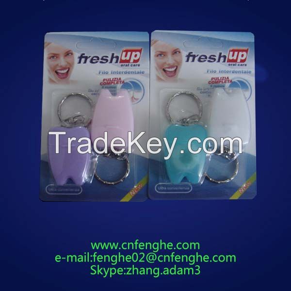 30m mint flavor toothshape dental floss