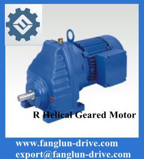 R series helical geared motor