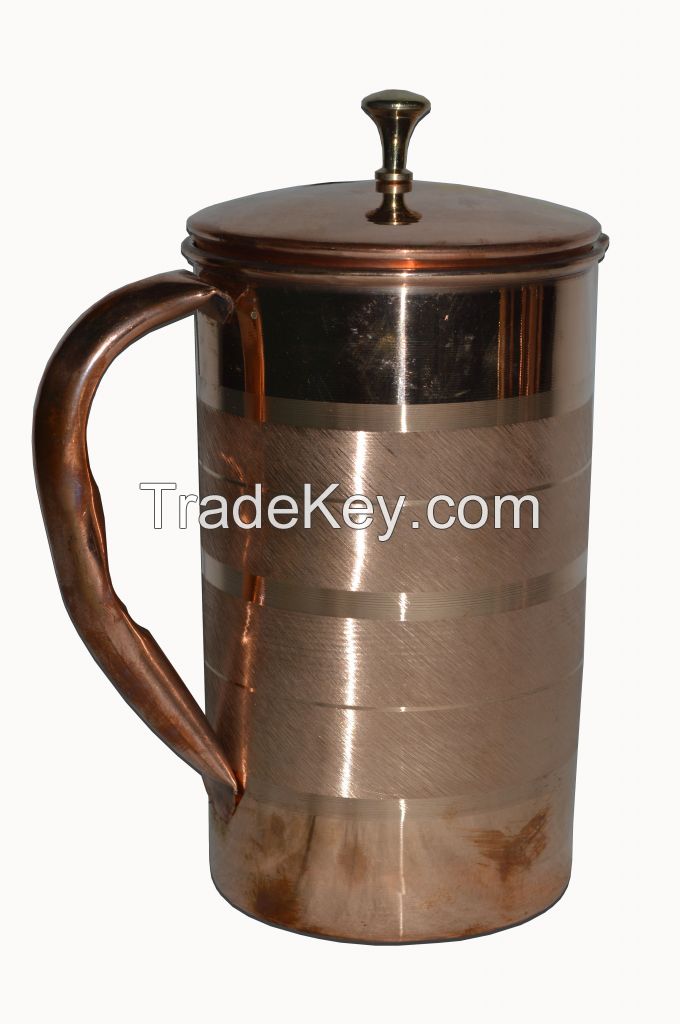 Raghav India 100% Genuine Copper Water Jug 1.6 Litre Capacity