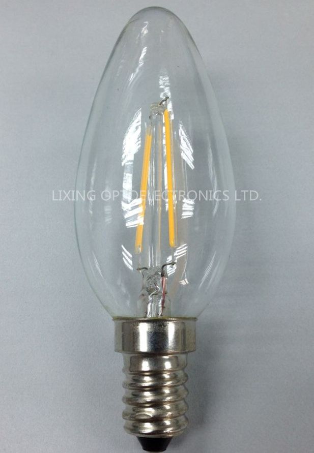 360degree Whole Glass body LED Filament bulb A60 and C35