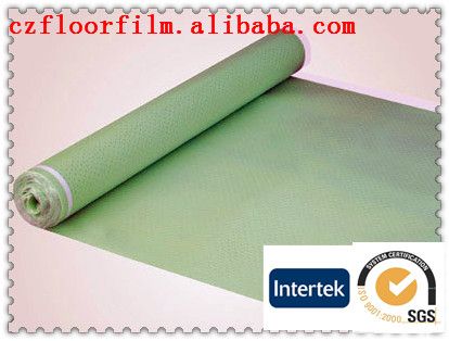 2-10 mm acoustic damp-proof eco IXPE foam underlay with mesh hole aluminum coating PE film golden film