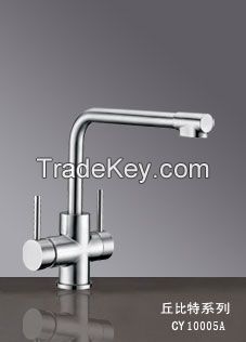 SUS304 stainless steel Cold/Hot+RO Kitchen mixer