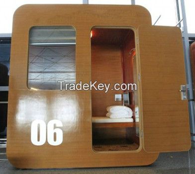 STARSDOVE Wooden Single Soundproof Capsule Container Hotel Capsule Hotel Bed Sleep Pod Bed Caps bunk bed