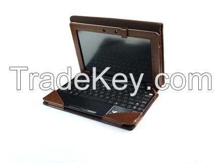 Brown Leather Keyboard Pouch Folio Stand Case Cover for ASUS Transform