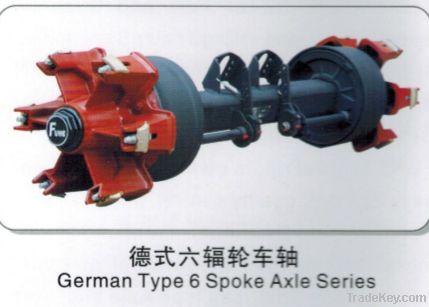 18 ton German six spoke  Axles